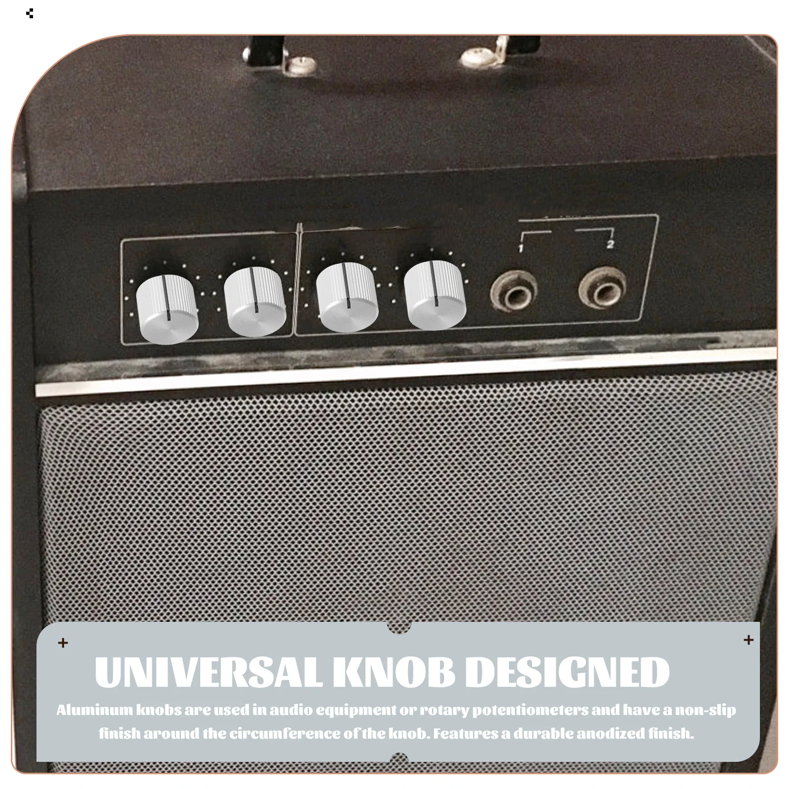 

Knob Cap Guitar Volume and Tone Knobs Aluminum Control Electric Caps Bass for Amplifier