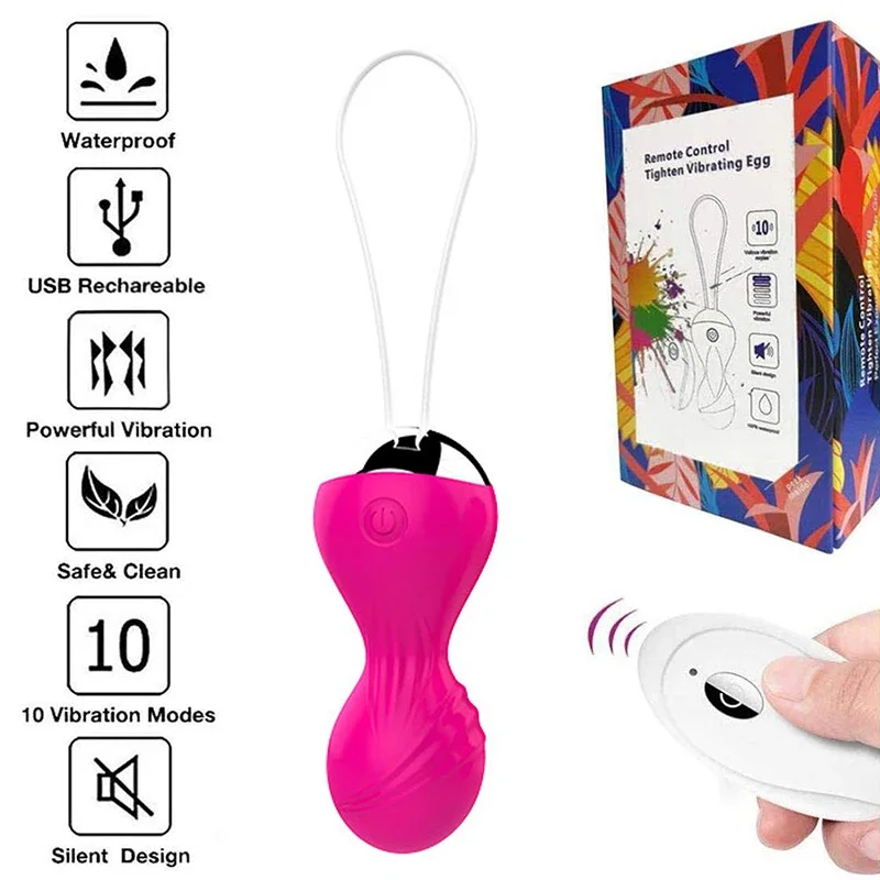 Sunfoo Fernbedienung Kegel Ball Vaginal Übung Hanteln postpartale Pflege produkte für Frauen weibliche Silikon Vibrator Liebe Ei