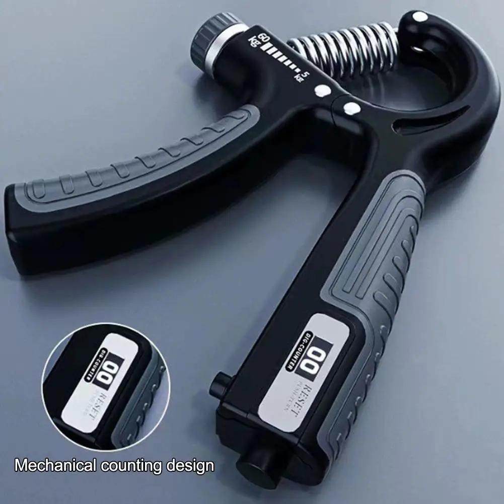 5-60Kg Adjustable Hand Grip Strengthener R-Type Power Exercise Heavy Gripper Fitness Muscle Training Strength Expander