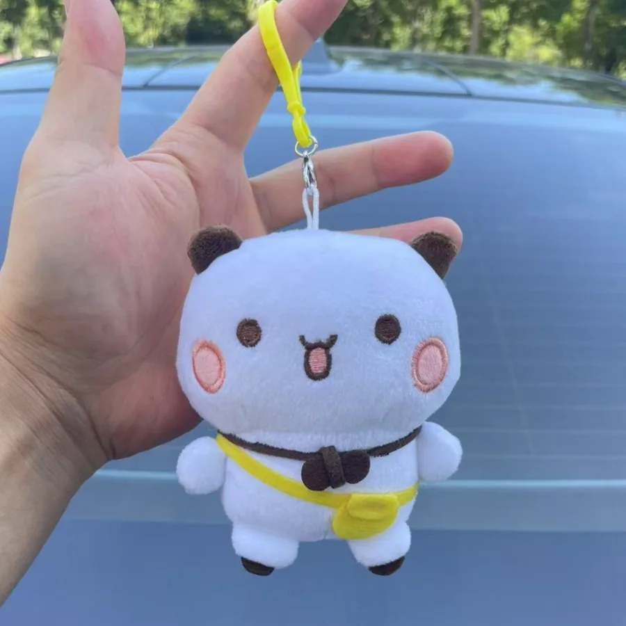 Bubu Dudu أفخم سلاسل المفاتيح Kawaii Yier الباندا الدب بلوشي لعبة قلادة لطيف دمى لينة الحيوانات المحشوة مفتاح سلسلة حقيبة الحلي