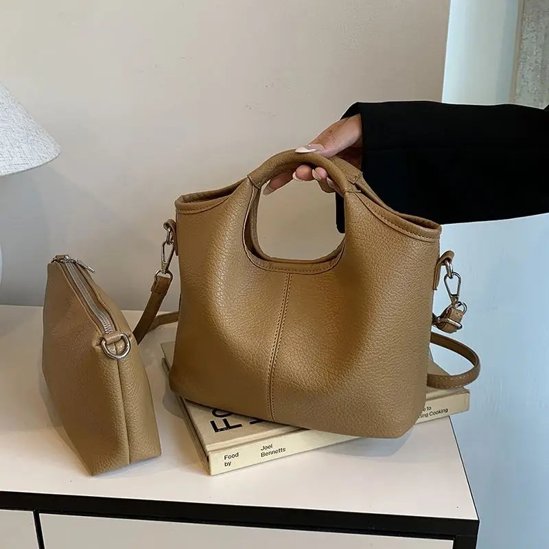 

Small Handbag for Women 2026 New Fashion Shoulder Crossbody Bag Soft Leather High-end Hand Bucket Bag