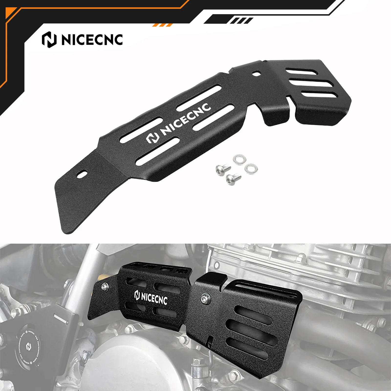 

NICECNC Exhaust Pipe Heat Shield Cover Aluminum For Honda XR 650L 650 L XR650L 1993-2025 2024 2023 2022 Motorcycle Accessories