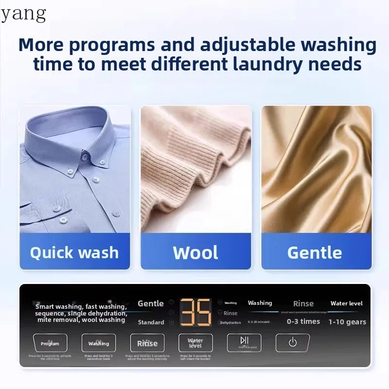 LTT pulsator washing machine fully automatic household large-capacity first-class direct drive frequency conversion
