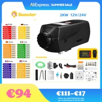 Diesel Heater 2KW 12V/24V Diesel Air Parking Heater with Bluetooth APP Control Upgraded LCD Switch Fast Heating for RV Car Truck