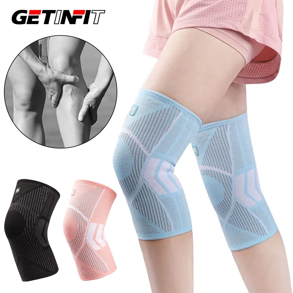 1 pz estate antiscivolo traspirante ginocchiera assorbente del sudore ridurre lesioni stabilizzare Patella ginocchio abrasione tendine lesioni al