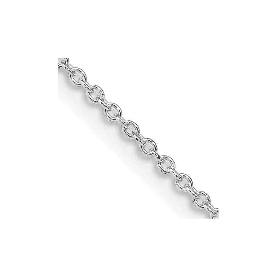

Sterling Silver Rhodiumplated 1.25mm Cable Chain