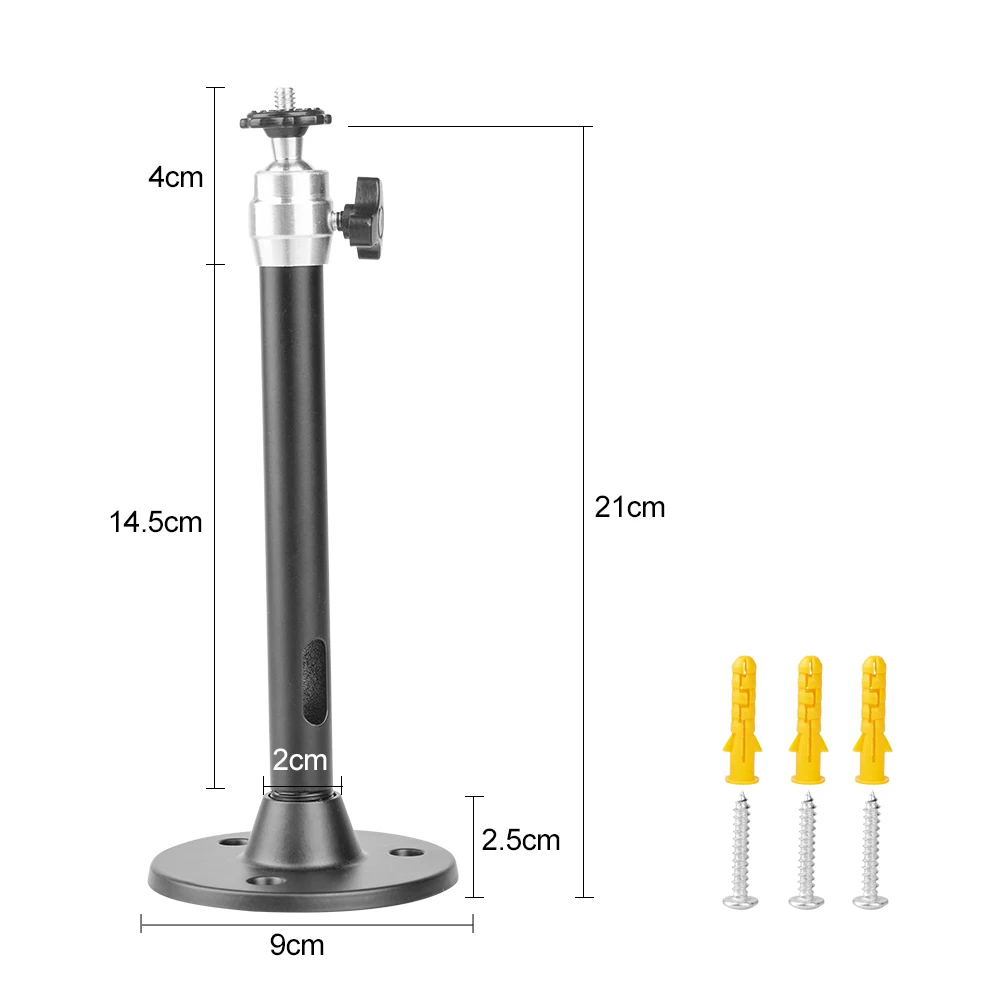 HDAYPRO 21cm Mini Projector Bracket 1/4 6mm Camera Monopods  HY300 PRO TD80W Projector Stand Swivel Mounting Holder Wall Ceiling