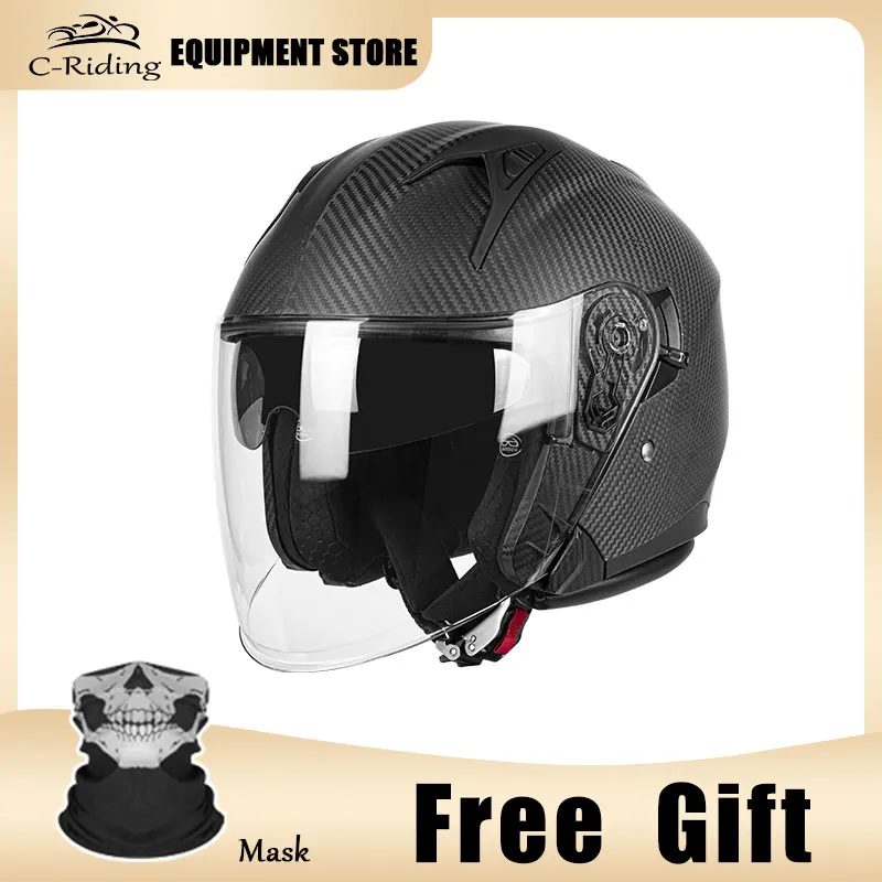 

Новейшая модель мотоциклетного шлема 3/4 из углеродного волокна в сочетании с винтажной эстетикой и прочной конструкцией корпуса для начинающих и процветающих