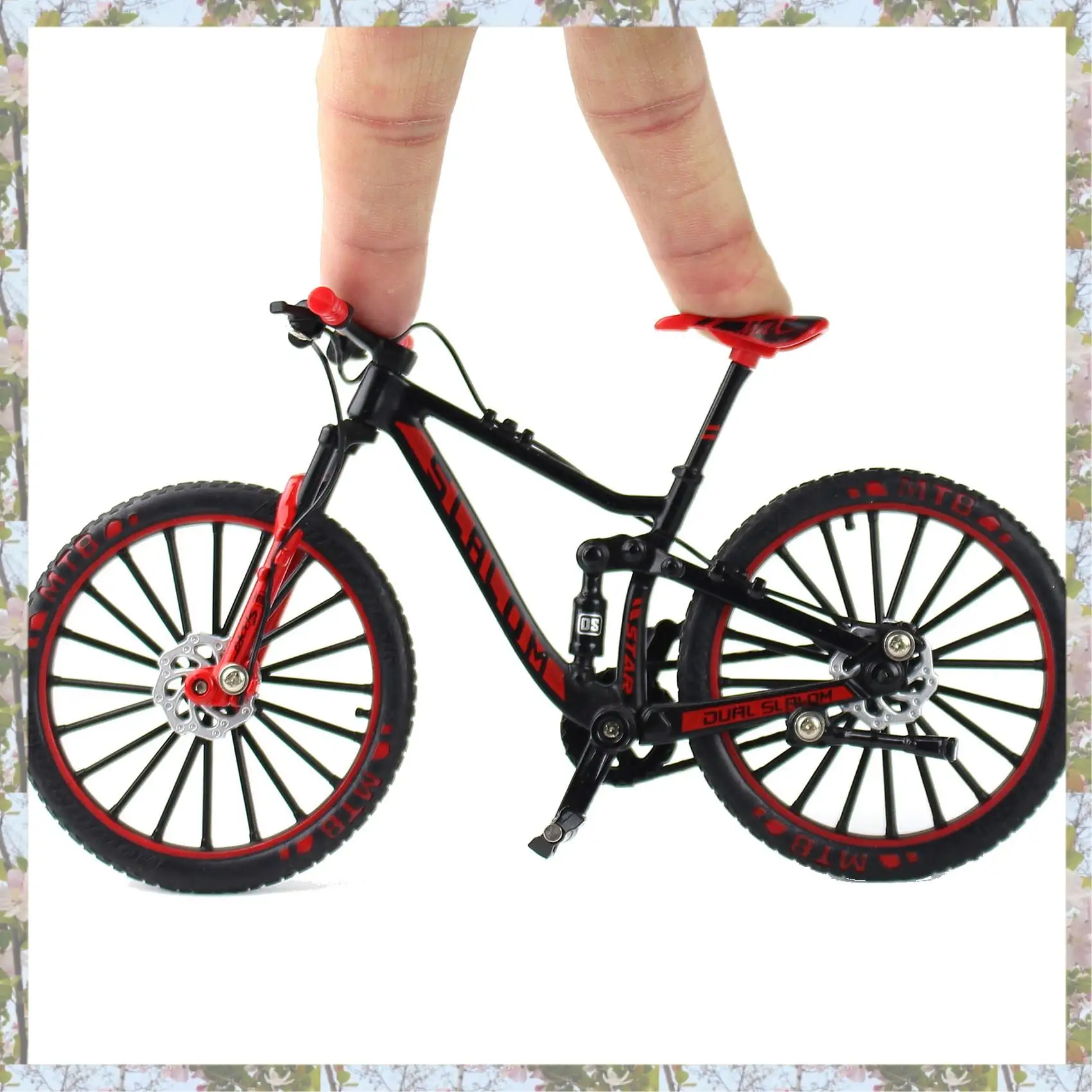 X18A-Mini 1:10 Legering Fietsmodel Diecast Metalen Vinger Mountainbike Downhill Fiets Volwassen Collectible Kinderen