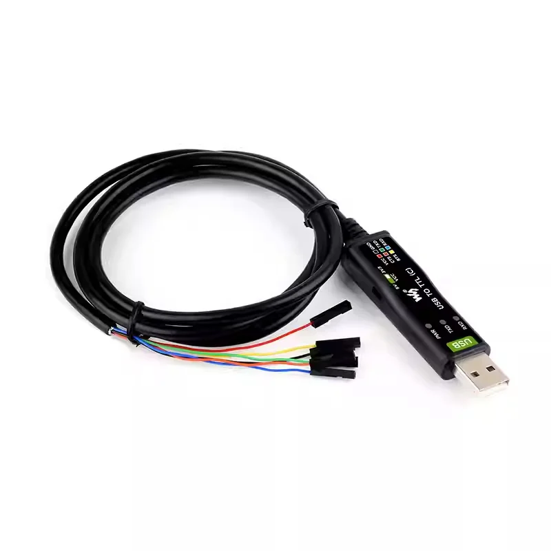 waveshare Industrial-grade USB to TTL serial cable with 6-pin loose connector, original FT232RNL, with protection circuit