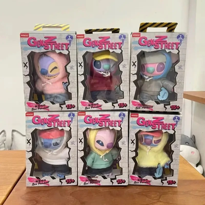 

Genuine Stitch Genz Street Style Original Blind Box Vinyl Plush Collectible Figure Trendy Urban Decor Birthday Gift Anime Fan