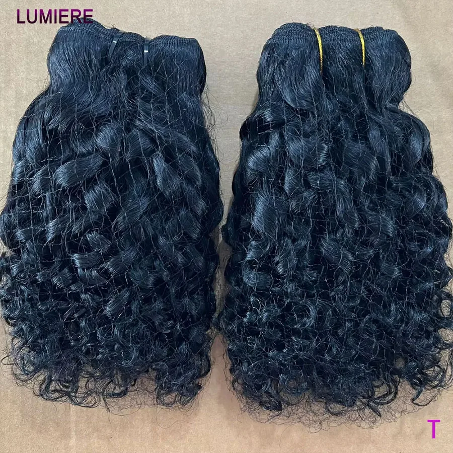 

Mongolian Pixie Curly Human Hair Bundles Deal 100% Raw Vietnamese Unprocessed Virgin Burmese Double Drawn Hair Weave Extensions