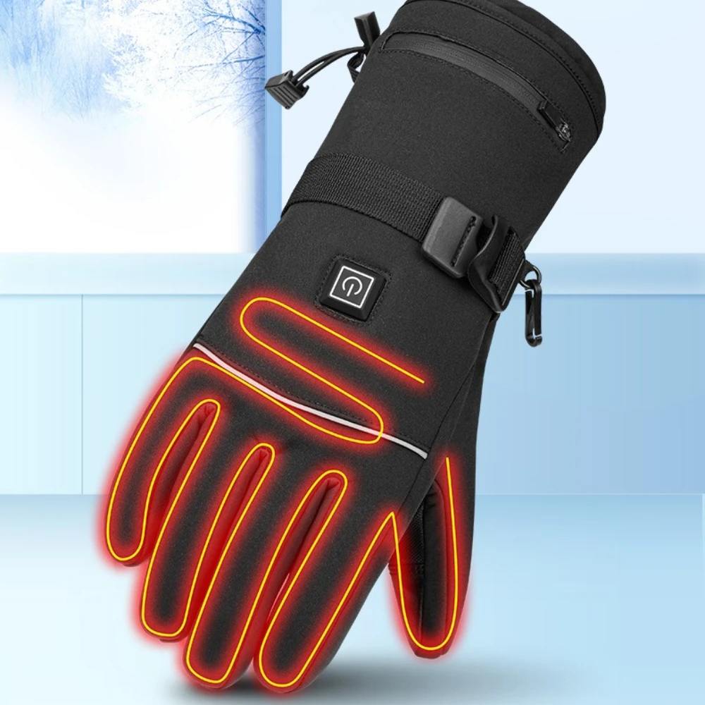 

Heated Gloves Winter Warm Cycling Gloves Winter Warm Waterproof Heating Thermal Gloves ﻿Without Battery