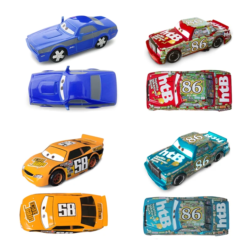 Cars Disney Pixar Cars 3 Toy Agent Lightning McQueen 86-HTB Red Matt Sheriff Alloy Metal Model Car Metal Toys Kids Birthday Gift