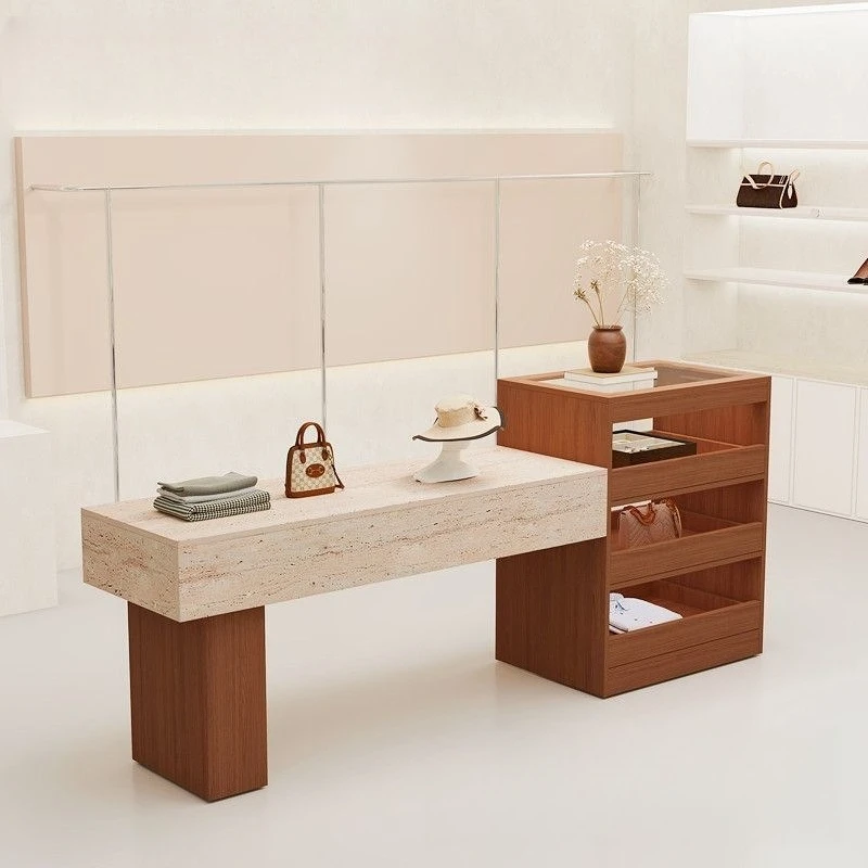 

Clothing Jewelry Display Stand Store Counters Business Simple Display Stand Modern Artificial Board Furniture Die Bühne MH40ZSG