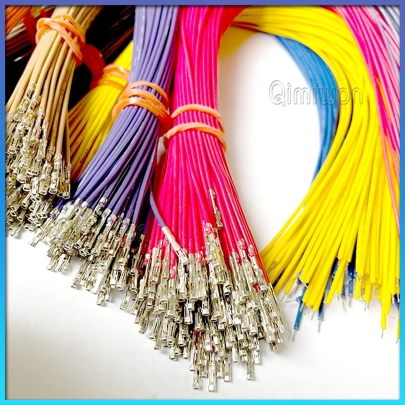 

100 шт. Dupont 2,54 мм, соединительный кабель, двойной электронный провод с одной головкой, 10 см/20 см/30 см/50 см 26AWG