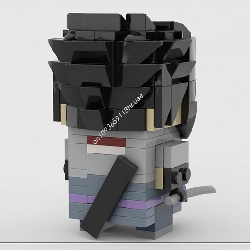 184 pièces MOC Sasuke Uchiha Brickheadz modèle blocs de construction idée jouets artisanat Architecture éducation cadeaux de noël