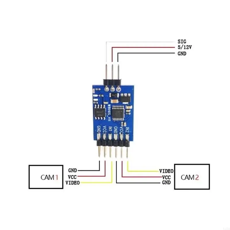Modul Video Switcher 3 Way 3 Saluran Video Switcher Unit Video Switcher Modul