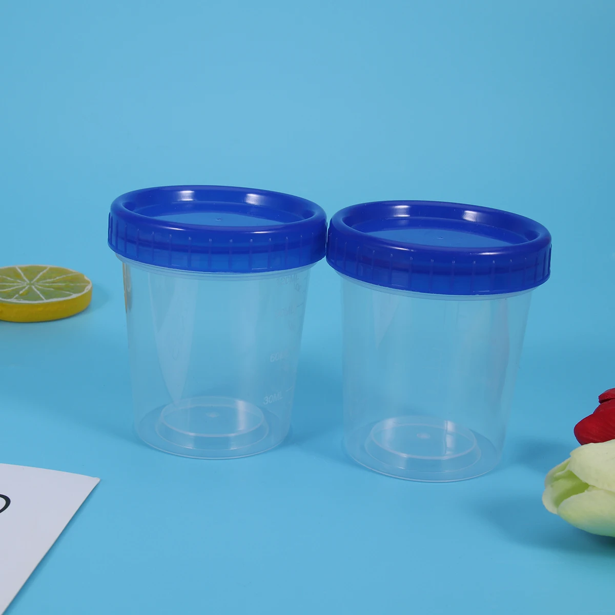 

disposable measuring cups plastic measuring cups with lids Transparent measuring cup Specimen Cups