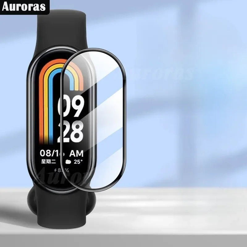 2 pezzi per Xiaomi Smart Band 9 Screen Protector Hydrogel Film Smart Watch per Xiaomi Smart Band 8 custodia morbida per pellicola