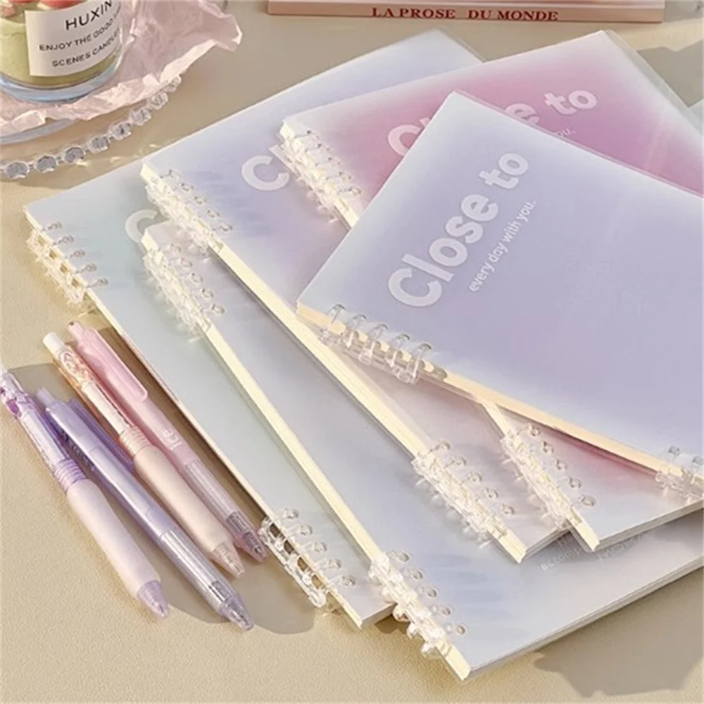 A5 Detachable Loose-Leaf Notebook 60 Sheets Horizontal Line Paper Book Korean Stationery Students Writing Office School Supplies