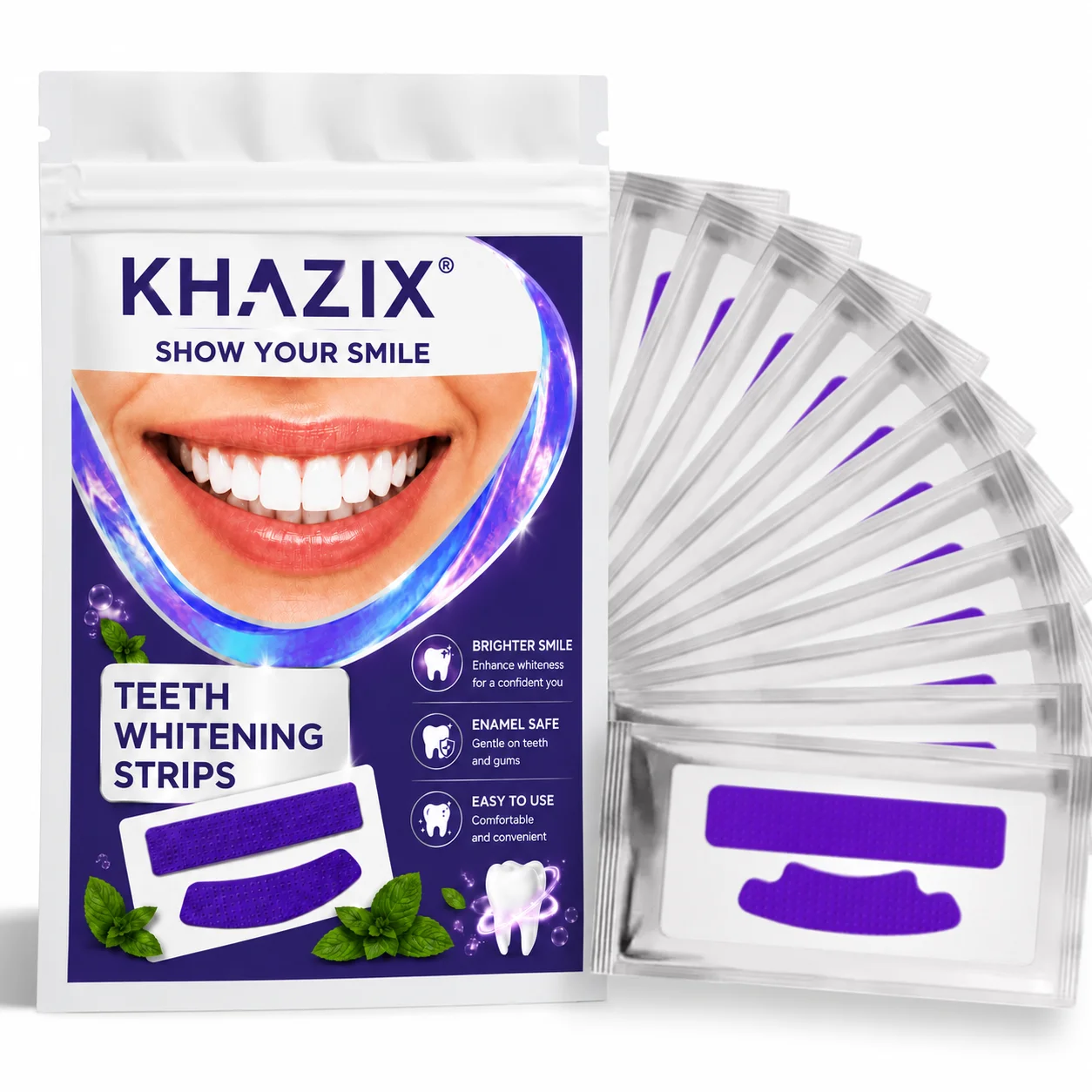 Teeth Whitening Retainer - 1/7 pares de tiras de clareamento
