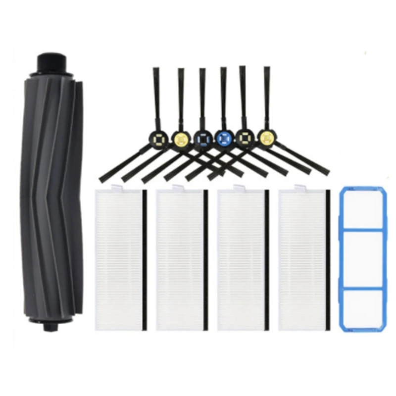 Запчасти для робота-пылесоса Silvercrest SSR1 SSRA1, резиновая боковая щетка, Hepa фильтр для Ilife A7 A9S V8 V8S X750 X800 X785 V80