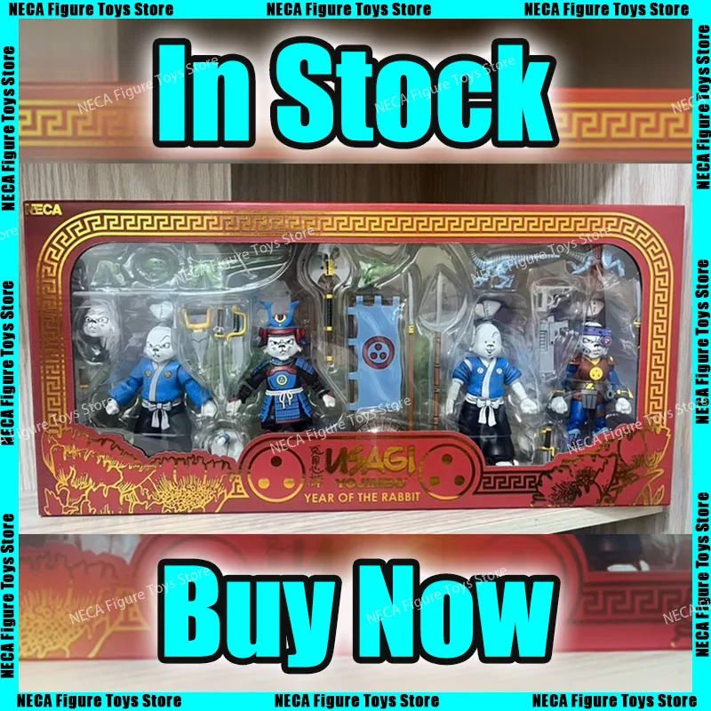 In Stock Neca 54393 Usagi Yojimbo Miyamoto Rabbit Anime Action Figure Model Collectible Kid Toy Christmas Birthday Gift Custom