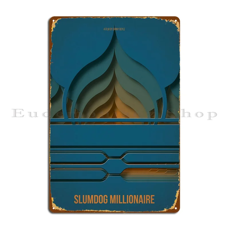 041 Slumdog Millionaire Metal Sign Club Personalized Plaques Wall Decor Design Tin Sign Poster