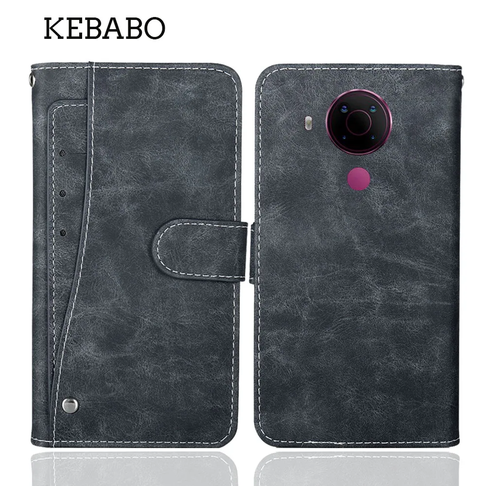 Leather Wallet Nokia 5.4 Case 6.39