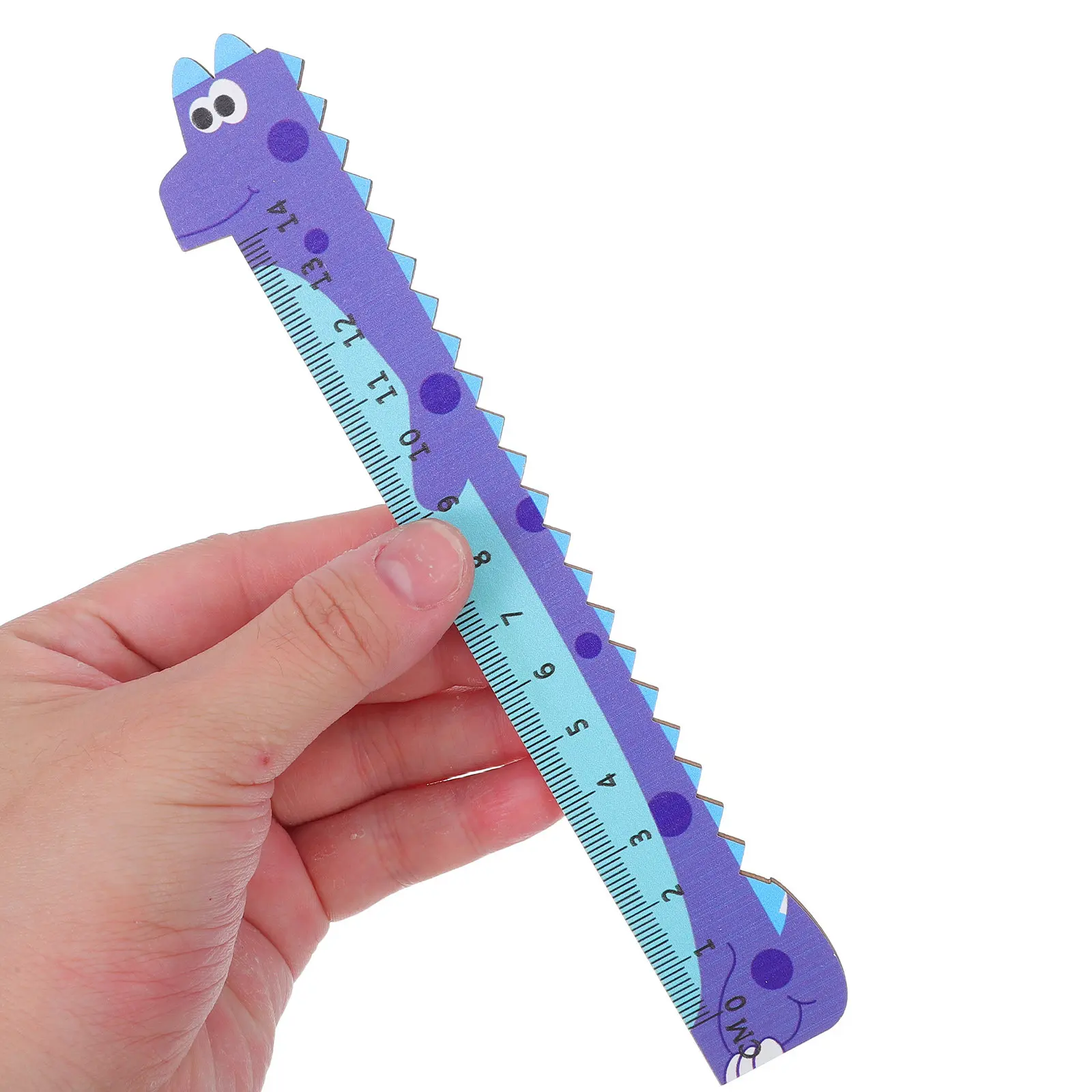 20pcs-14cm-wooden-dinosaur-ruler-cartoon-animal-design-school-ruler-solid-hardwood-measuring-tool-for-classroom-geometry