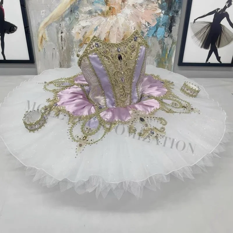 Latest launch of purple Paquita Venice Ballet AEDC competition customized adult and children performance costumes