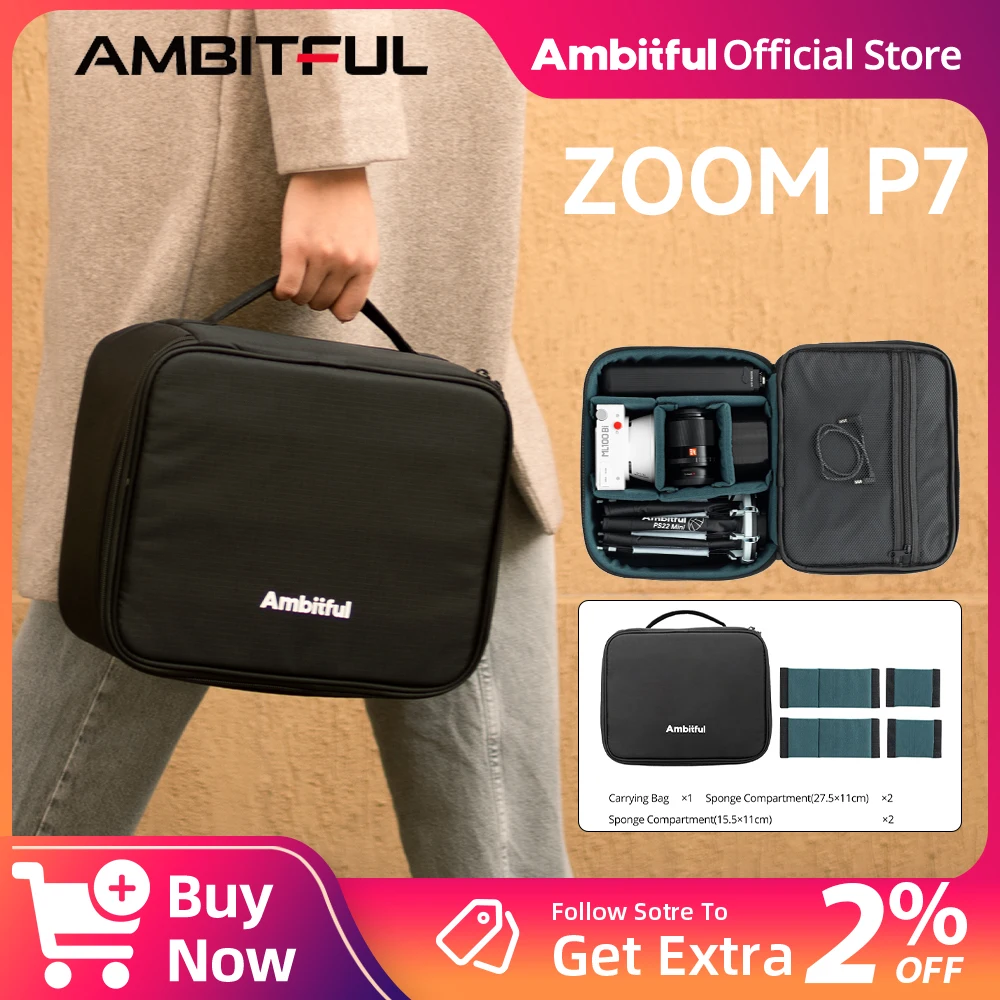 

Ambitful Photography Storage Bag Multi-functional for Camera LED Light Drone