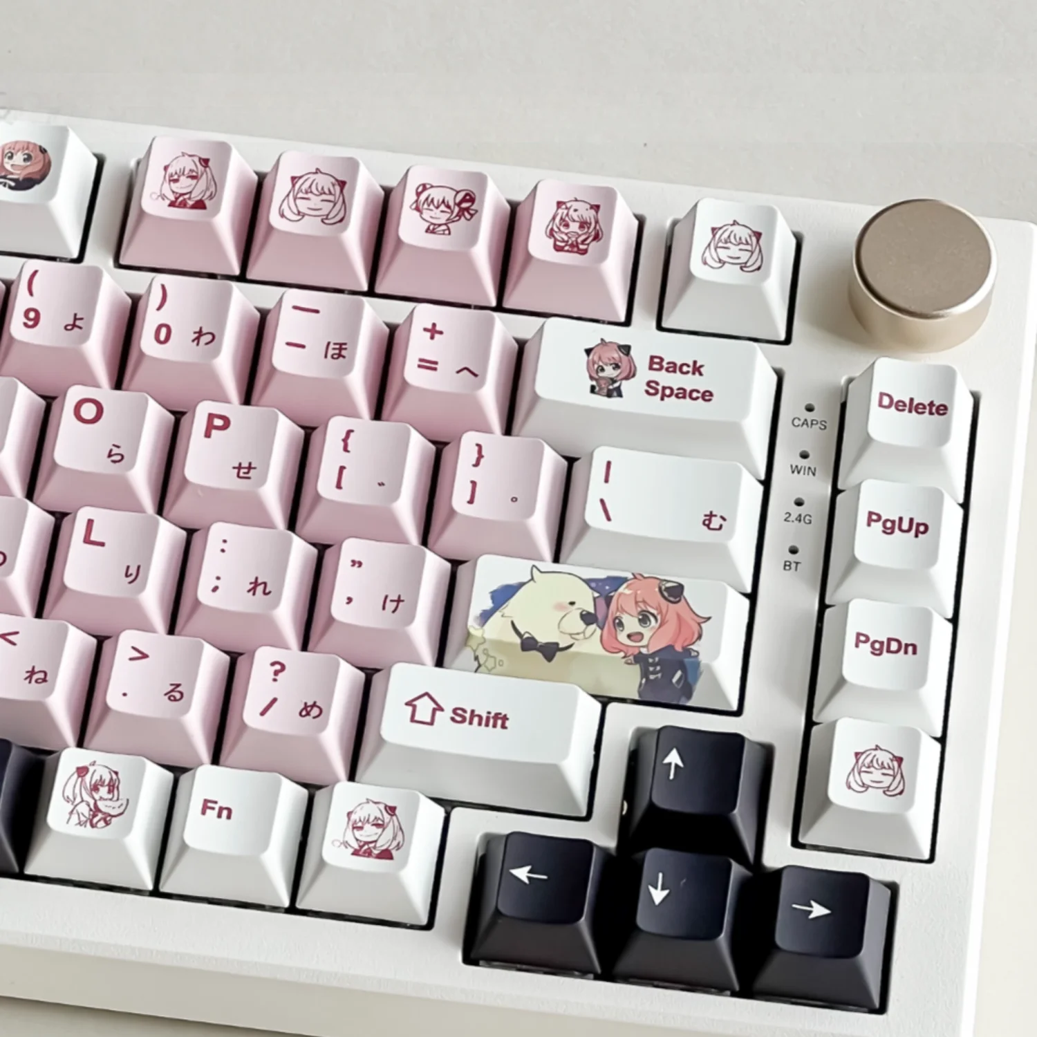 

Cherry PBT Keycaps 145 Keys DIY Ania Cute for 60/80/87/98/104/108 Mechanical Keyboards