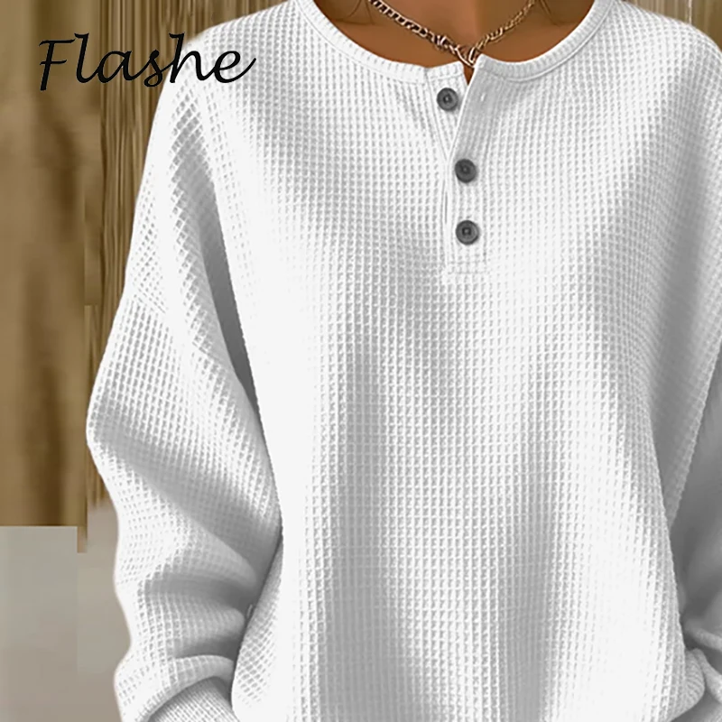 

Осень-зима с круглым вырезом и длинным рукавом, большие размеры, женские футболки, свободная футболка, женский пуловер, топы, рубашка большого размера, женский пуловер