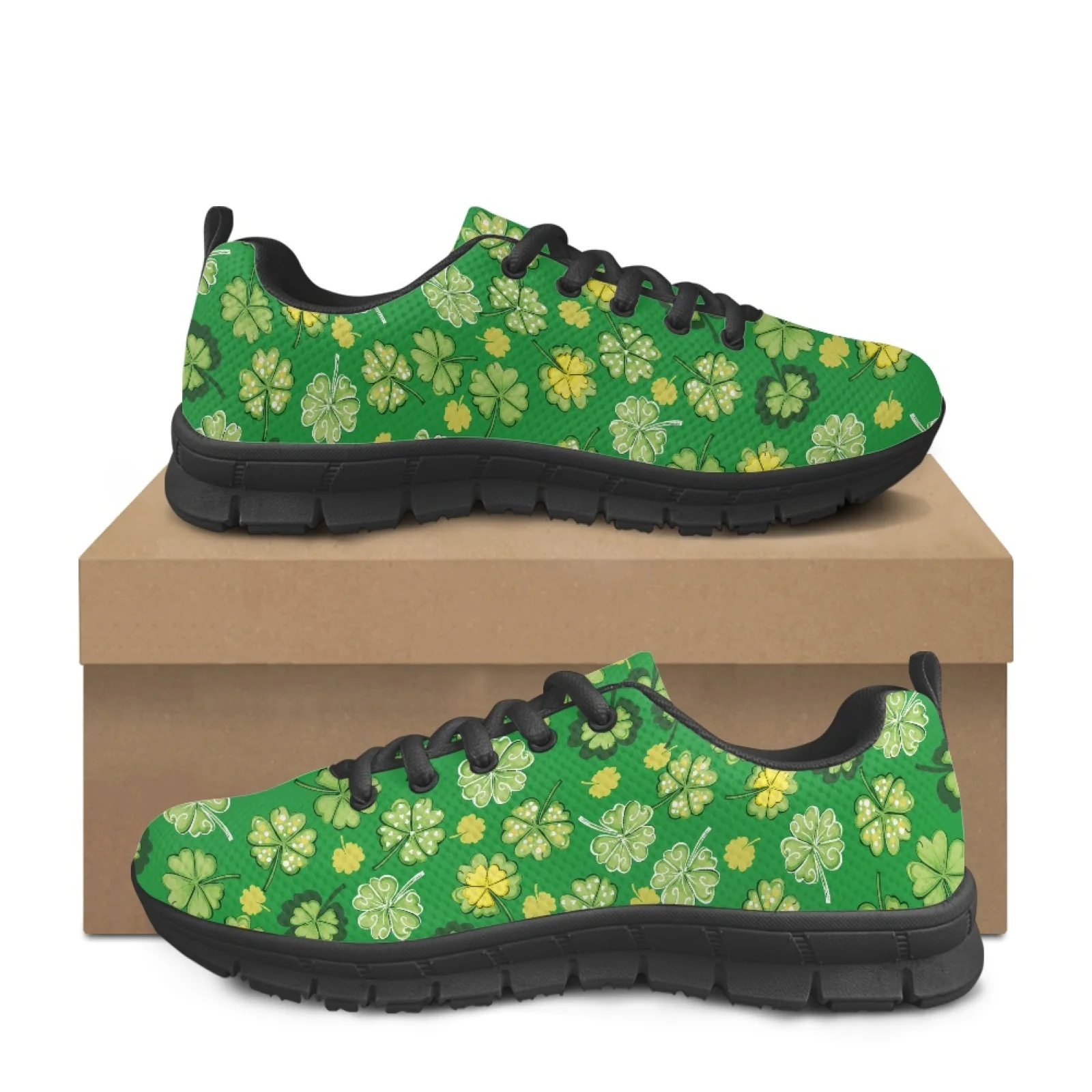 Coloranimal Clover Women Lightweight Breathable Work Shoes for Nurses Standing All Day Wear-Resisitant Sport Shoes for Travel