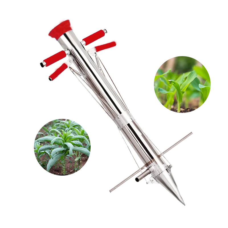 Mini Vegetable Tomato Potato Transplanter Rapid Seeder Stainless Steel Hand Planter Seedling Transplanting Device Seeder