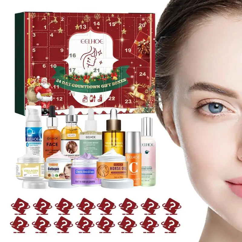 

Makeup Advent Calendar Christmas Makeup Set 24pcs Beauty Care Box Gift Set Funny Makeup Calendar Countdown For Women Full Kit