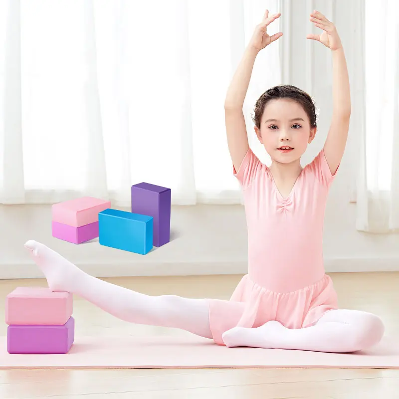 Yoga Blocks Pilates Cubes Bricks Bolster Pillow Cubes Sport Yoga Supplies Workout Home Exercise Bodybuilding Equipment EVA