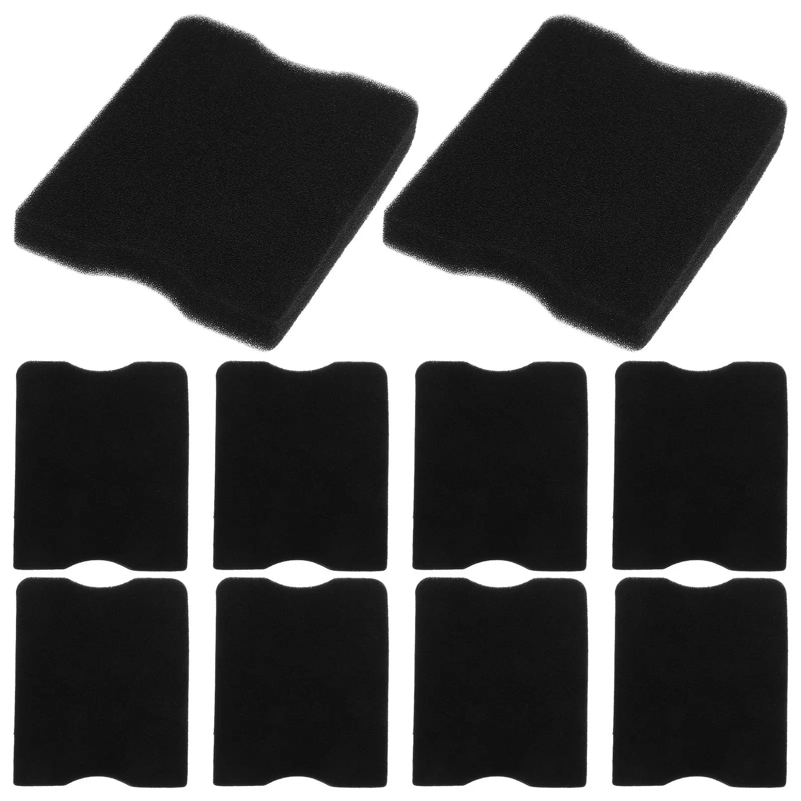 10 Pcs 공기 필터 잔디 깎는 기계 스폰지 수리 컨디셔닝 액세서리 블랙 부품