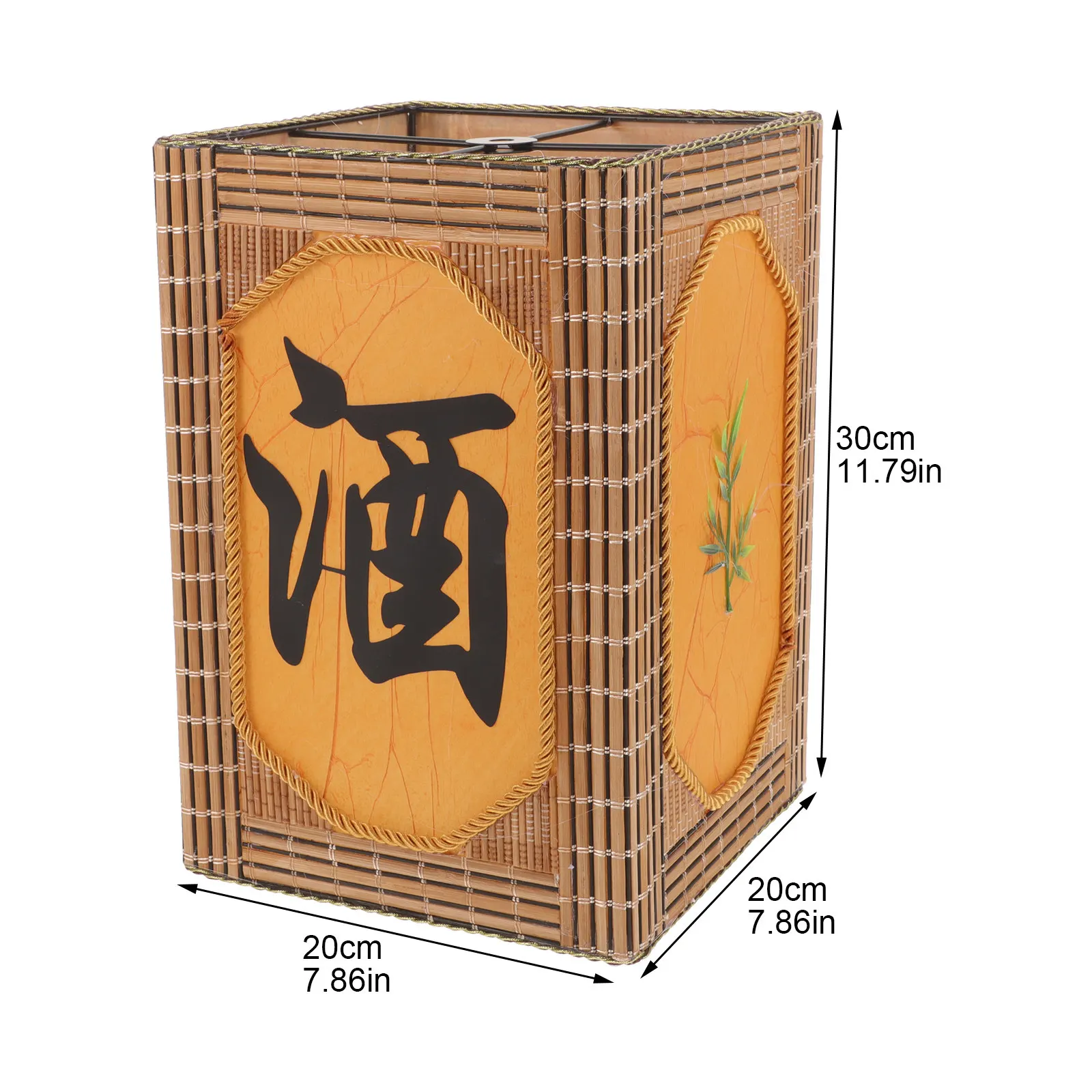 Exquisite Woven Bamboo Lamp Cover Soft Light Diffuser for Pendant Ceiling Lamp Home Decor Coffee Shop Wedding Restaurant
