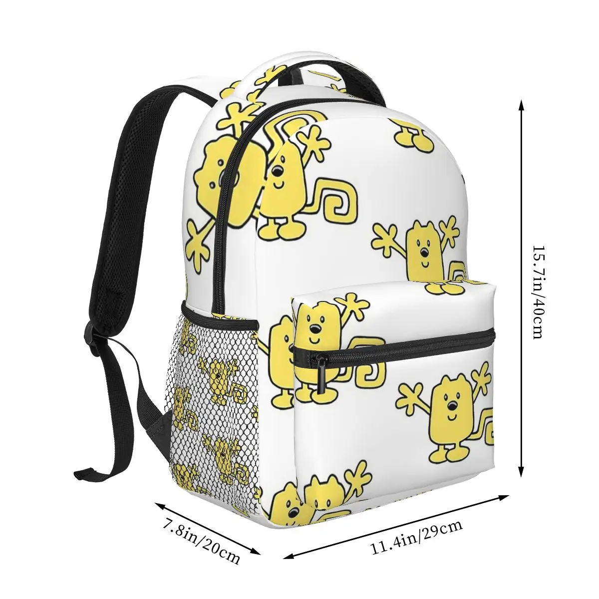 Wow Wow Wubbzy Backpack Backpacks Boys Girls Bookbag Children School Bags Cartoon Laptop Rucksack Shoulder Bag Large Capacity