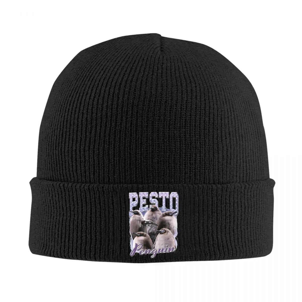 Pesto Penguin Knit Hat Beanies Winter Hats Warm Unisex Casual Animal Cap Men Women