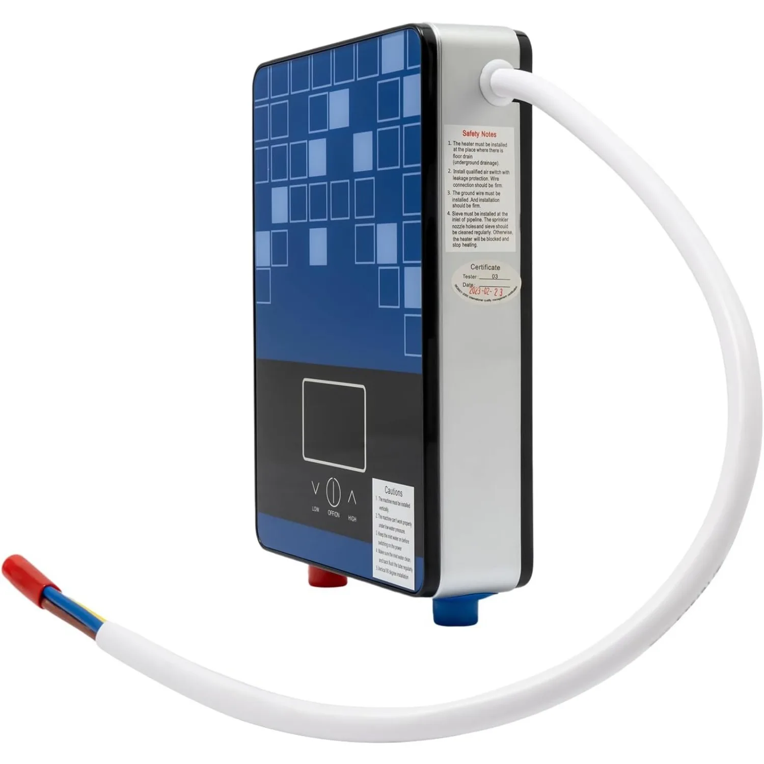 4500 واط 110 فولت Tankless سخان مياه كهربي فوري عند الطلب مع شاشة LED حماية من الحرارة الزائدة للحمام/RV/المنزل بأكمله