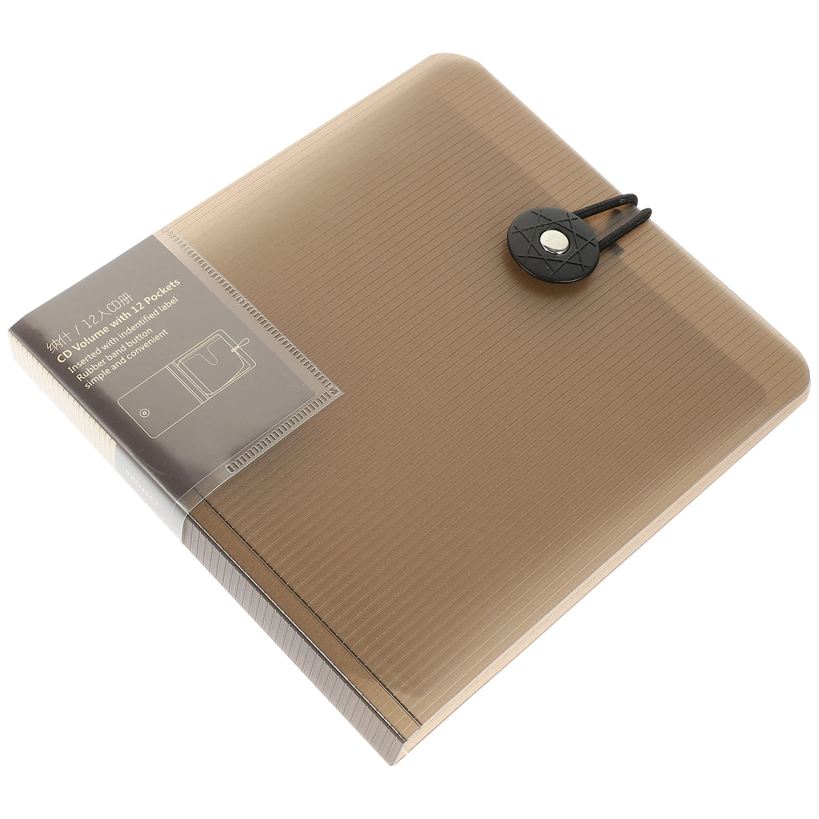 

Cd Storage Box Replaceable Labels Large Capacity Dvd Organizer Portable Disc Holder Case For Car Home Use