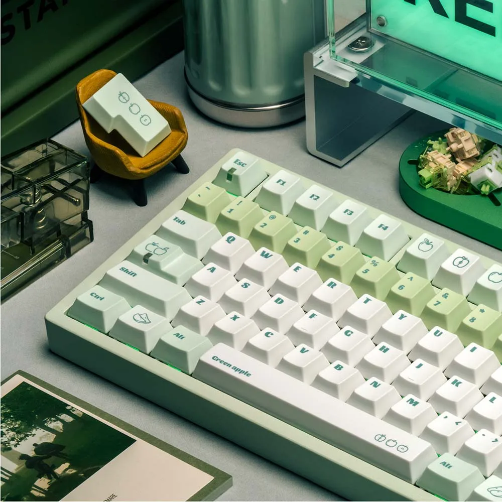 set-di-tasti-a-tema-mela-verde-profilo-oem-tasti-pbt-abs-per-tastiera-meccanica-cherry-mx-set-completo-accessori-da-gaming