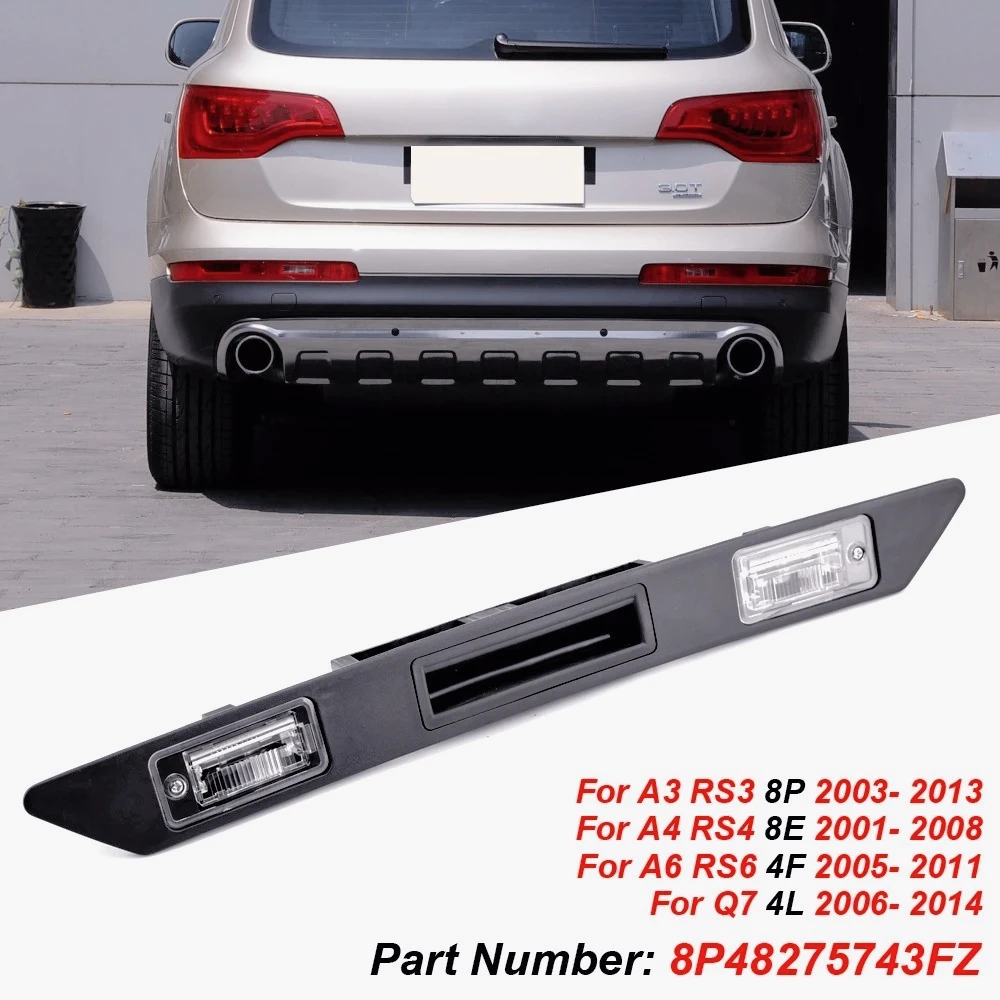 

ZZ-1PCS Rear License Plate Light Trunk Tailgate Handle Switch 8P4827574 8E0827574C3FZ For Audi A3 A4 A6 Q7 RS3 S4