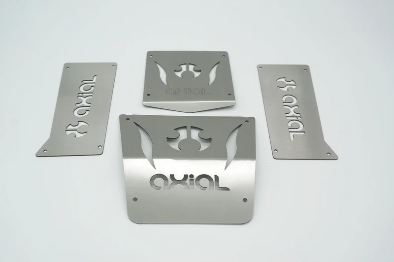 Stainless Steel Shield Armor Shell Body Defence Plate for Axial Capra 1.9 UTB AXI03004