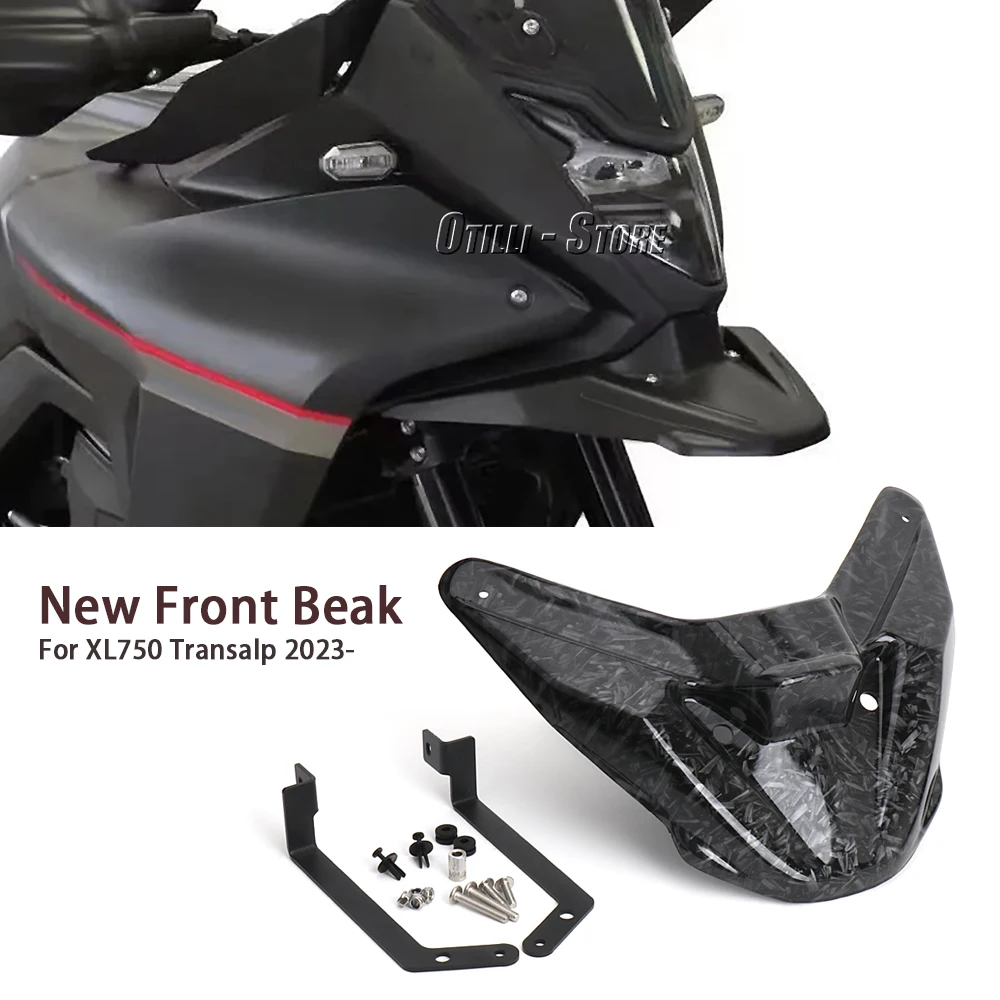 

For HONDA XL750 TRANSALP 2023 2024 Nose Fairing Cowl Extension Wheel Cover XL 750 Transalp Motorcycle Front Beak Fender Extender