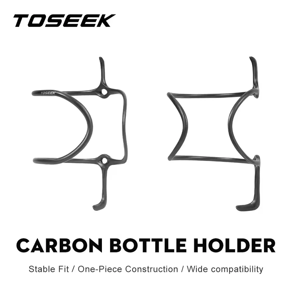 

TOSEEK Ultralight 8g Carbon Water Bottle Holder Bicycle Water Bottle Cage MTB/Road Bike Accessories for Diameter 72-74mm Bottle